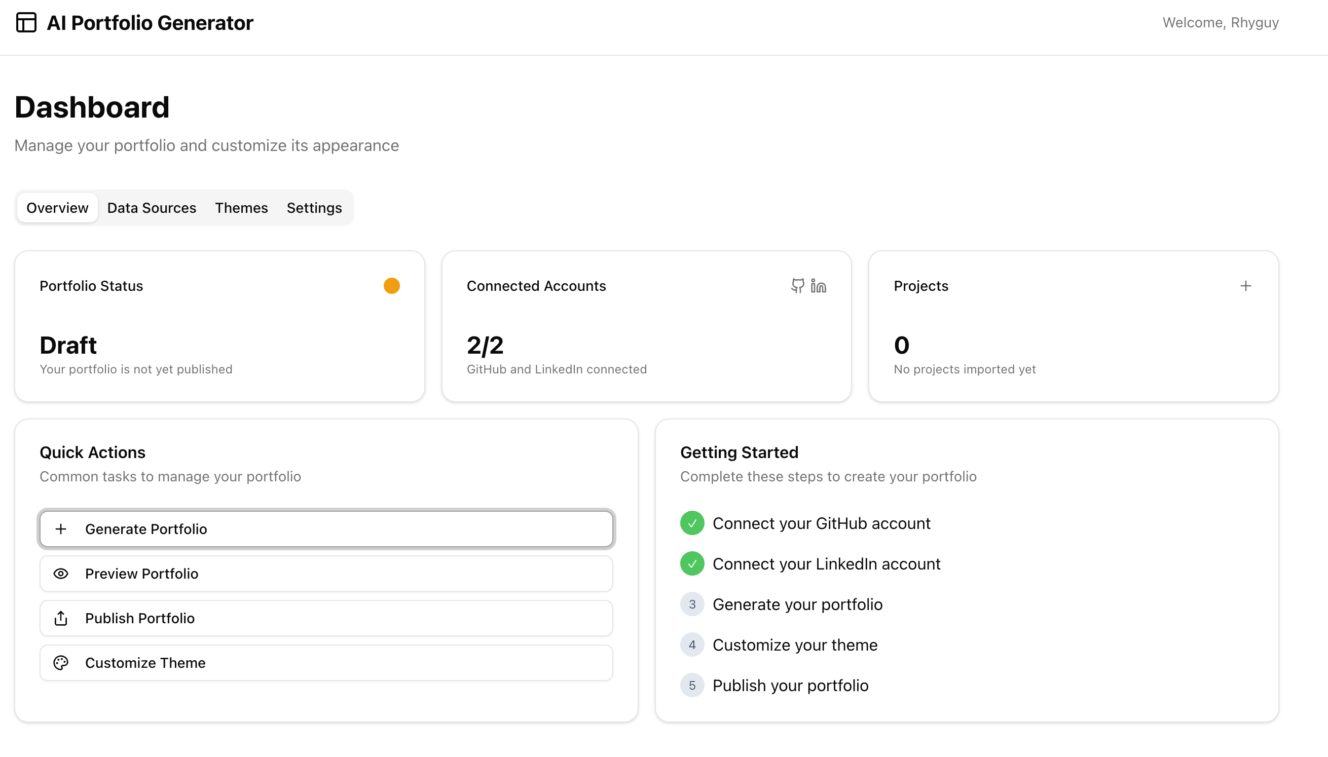 AI Portfolio Generator
